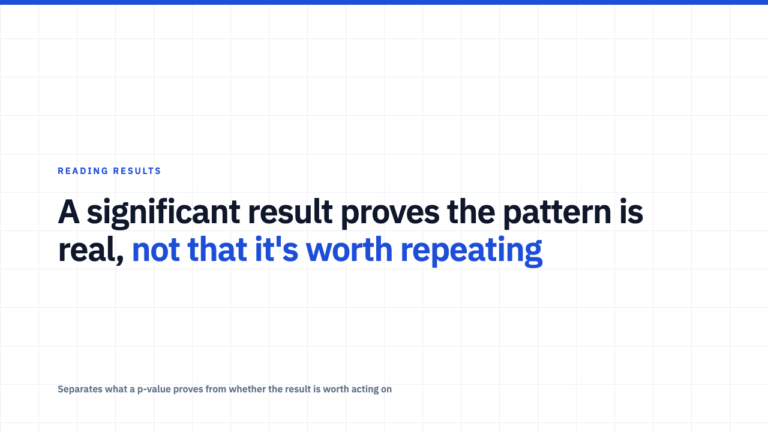 'Statistically Significant' Isn't the Same as 'Worth Doing'