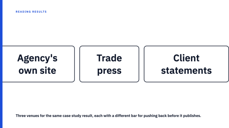 An Agency's Own Website Is Its Least Independent Case Study Venue
